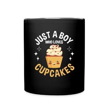 Men Baking Baker Pastry Chef Just A Boy Who Loves - Full Colour Mug - black - Front