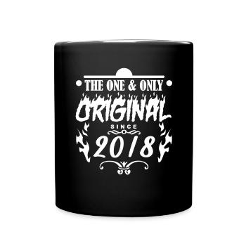 2018 - Year of construction 2018 - Year 2018 - Full Colour Mug - black - Front