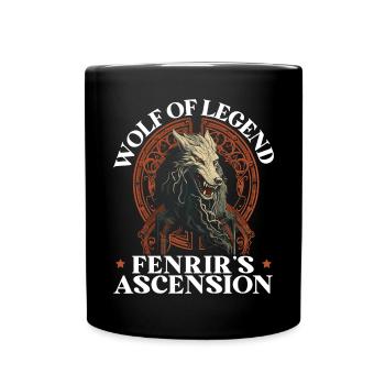 Fenrir Wolf Viking Normer Norsemen Odins Wolf - Mug uni - noir - Devant