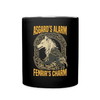 Fenrir Wolf Viking Normer Norsemen Odins Wolf - Mug uni - noir - Devant
