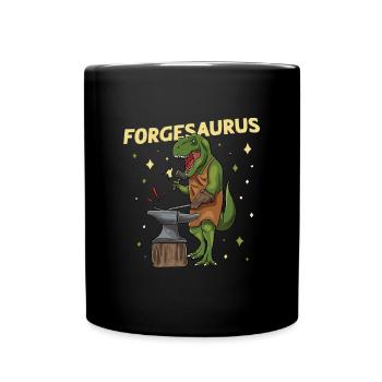 Forging Forging Metalworker Dino - Full Colour Mug - black - Front