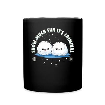 Snowball Fight Crew - Snow much fun it’s criminal - Mug uni - noir - Devant