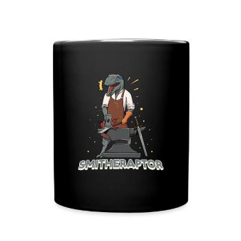 Forger Métallurgiste Dino - Mug uni - noir - Devant