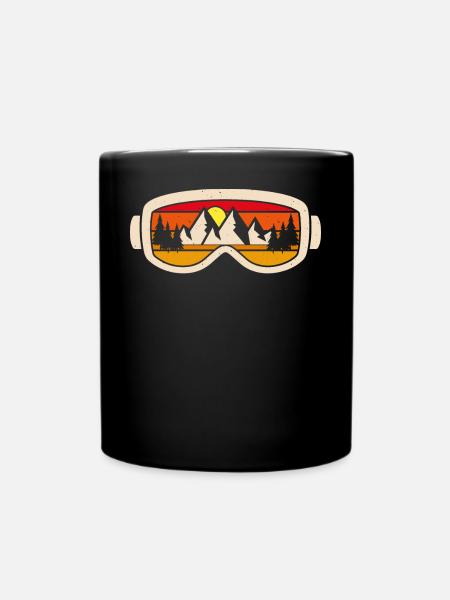 Skibrille Berge Natur - Tasse einfarbig - Schwarz