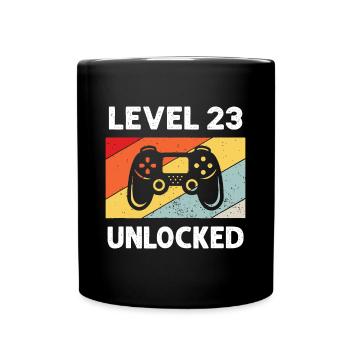23. Geburtstag, 23 Jahre alt - Tasse einfarbig - Schwarz - Vorne