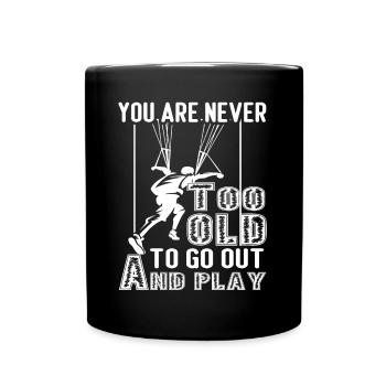 Paragliding Go Out And Play Paragliding - Full Colour Mug - black - Front