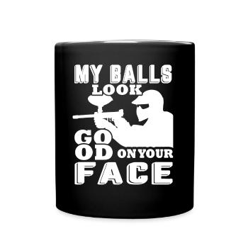 Paintball My Balls Look Good On Your Face - Full Colour Mug - black - Front