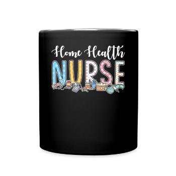 Nurses at home - Full Colour Mug - black - Front