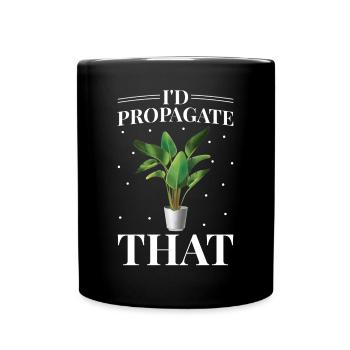 I would propagate banana plant lovers - Full Colour Mug - black - Front