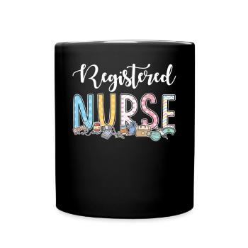 Gift idea for registered nurses - Full Colour Mug - black - Front