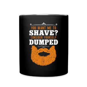 Beard Lover Bearded Man Ginger - Tasse einfarbig - Schwarz - Vorne