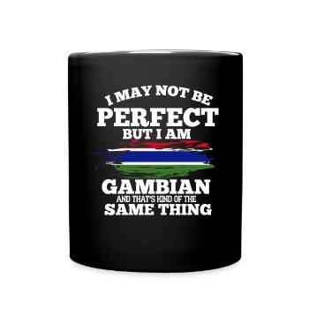 Gambie - Mug uni - noir - Devant