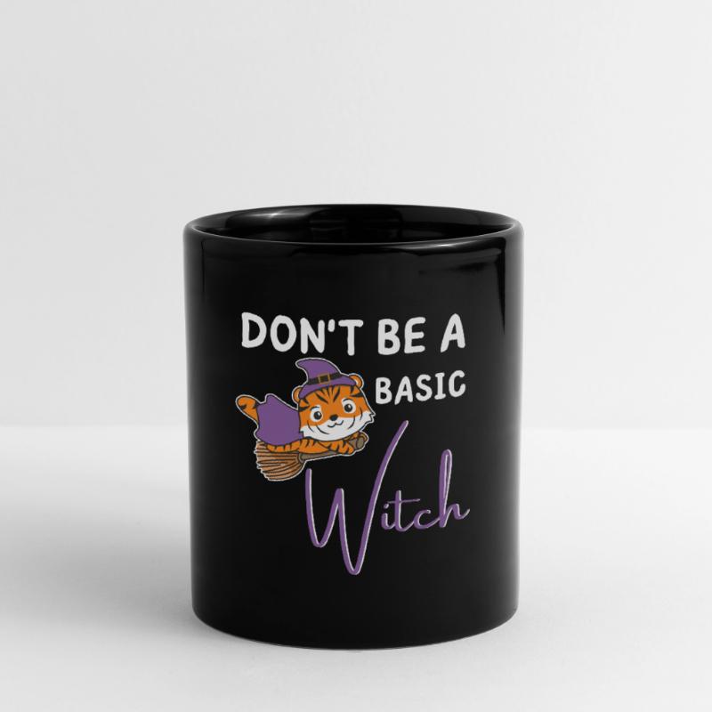 Tiger Halloween witches don't be a basic witch Full Colour Mug