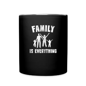 The Spruch family - Full Colour Mug - black - Front