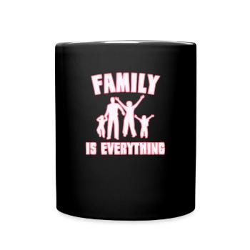 The Spruch family - Full Colour Mug - black - Front
