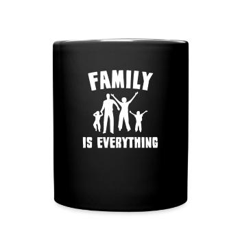 The Spruch family - Full Colour Mug - black - Front