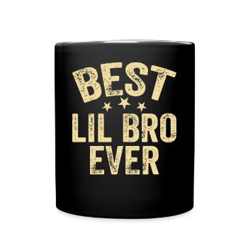 Meilleur petit frère - Mug uni - noir - Devant