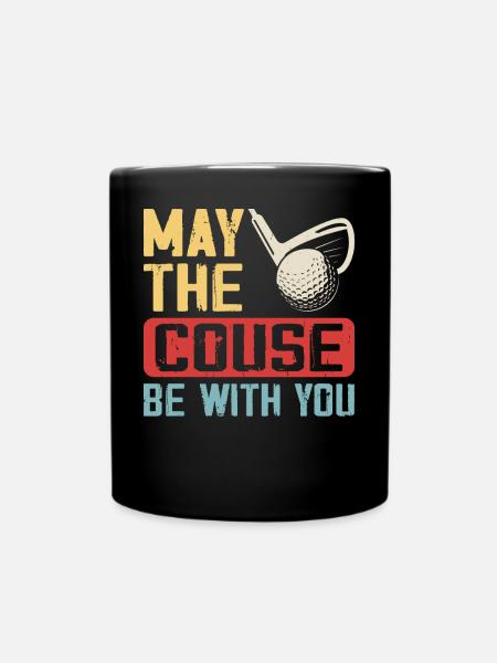 Golf Golfer - Tasse einfarbig - Schwarz