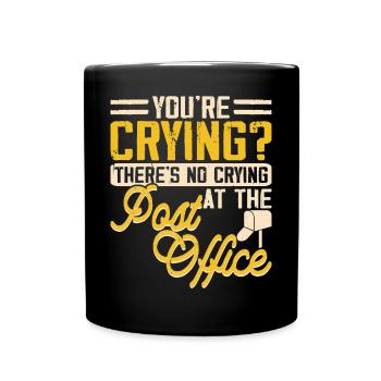 Briefträger Postbote - Tasse einfarbig - Schwarz - Vorne