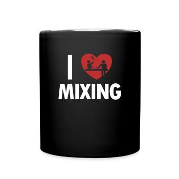 I love Mixing Mixologist Barmann Bartender - Tasse einfarbig - Schwarz - Vorne