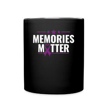 Les souvenirs comptent - Sensibilisation à la maladie d’Alzheimer Démence - Mug uni - noir - Devant