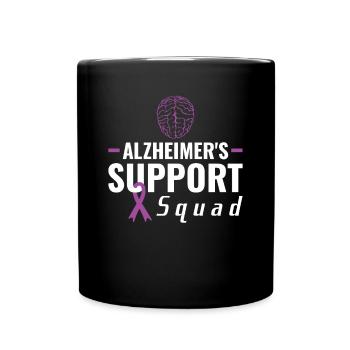 Escouade de soutien Alzheimer - Sensibilisation à la maladie d’Alzheimer - Mug uni - noir - Devant