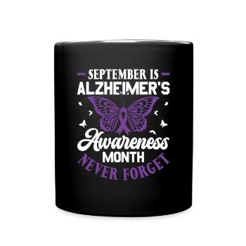 Septembre est le Mois de la sensibilisation à Azheimer - - Mug uni - noir - Devant