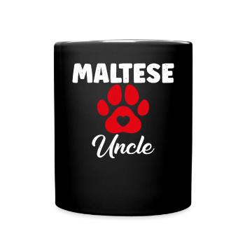 Maltese Owner Gifts - Full Colour Mug - black - Front