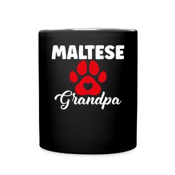 Maltese Owner Gifts - Full Colour Mug - black - Front