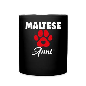 Maltese Owner Gifts - Full Colour Mug - black - Front