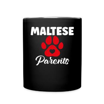 Maltese Owner Gifts - Tasse einfarbig - Schwarz - Vorne