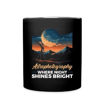 Astrophotographie Caméra Astronomie astronomique - Mug uni - noir - Devant