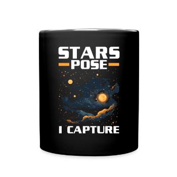 Astrofotografie Kamera Astronomische Astronomie - Tasse einfarbig - Schwarz - Vorne