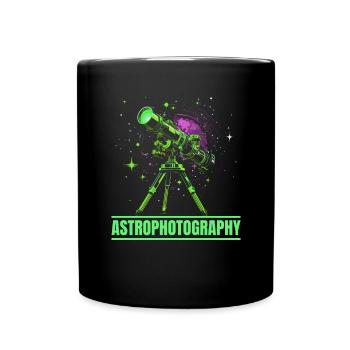 Astrofotografie Kamera Astronomische Astronomie - Tasse einfarbig - Schwarz - Vorne