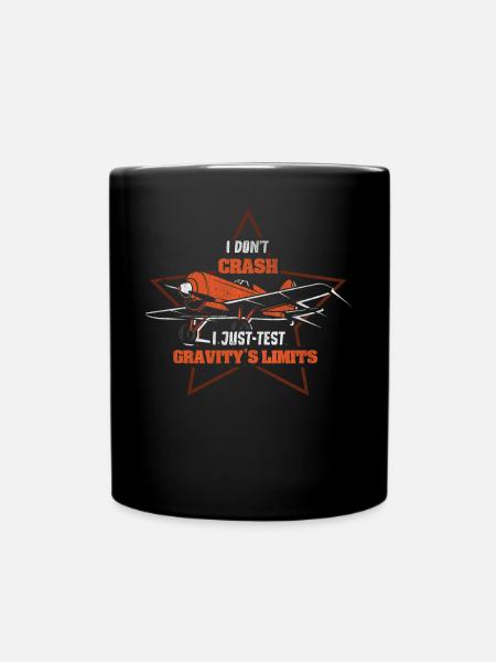 I dont crash I just test Gravity's Limits Model - Tasse einfarbig - Schwarz