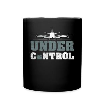 Under Control Model Airplane - Full Colour Mug - black - Front