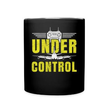 Under Control Model Airplane - Full Colour Mug - black - Front
