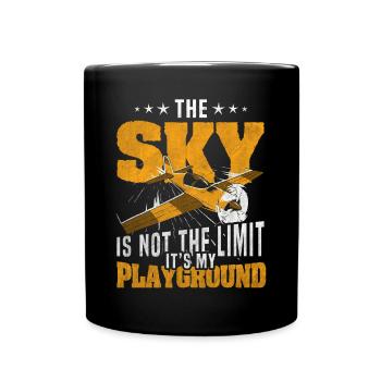 Sky Is Not The Limit Its My Playground Model - Full Colour Mug - black - Front