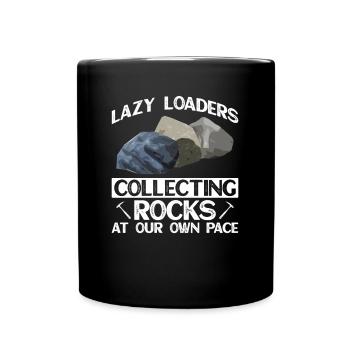 Géologue Pierre collectrice Pierres Géologie Minéraux - Mug uni - noir - Devant