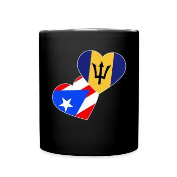 Barbados Flagge Barbadier Bajan - Tasse einfarbig - Schwarz - Vorne