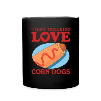 Corn Dog Corndog Corndogs Corn Dogs Gift - Full Colour Mug - black - Front