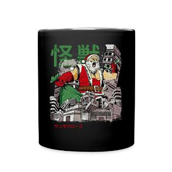 Kaiju Père Noël Monstre d’anime japonais Weihn - Mug uni - noir - Devant