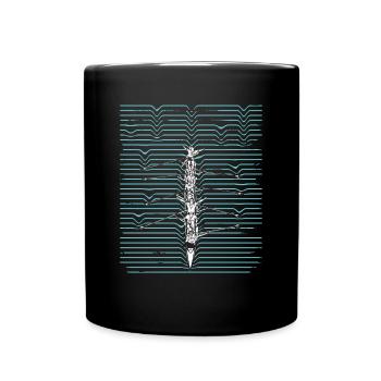 Welle Der Rudermannschaft - Tasse einfarbig - Schwarz - Vorne