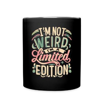 Je suis un Street Art rétro en édition limitée - Mug uni - noir - Devant