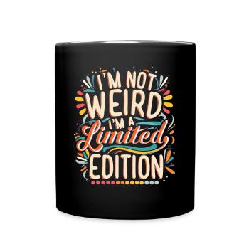 Je suis une édition limitée Graffiti Edition - Mug uni - noir - Devant
