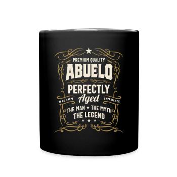 Abuelo The Man The Myth the Legend Funny Grandpa - Full Colour Mug - black - Front