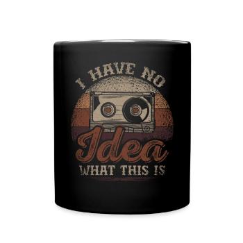Je n’ai aucune idée de ce que c’est cassette - Mug uni - noir - Devant