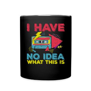 Je n’ai aucune idée de ce que c’est cassette - Mug uni - noir - Devant