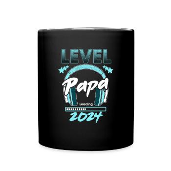 Papa Level Loading 2024 - Full Colour Mug - black - Front
