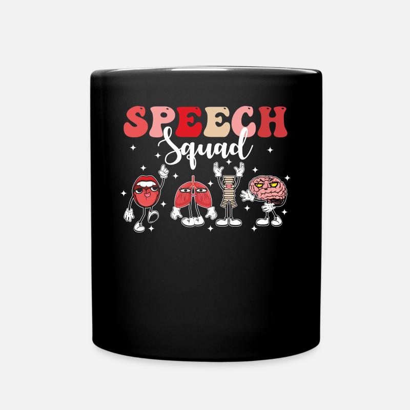 Logopäde Groovy Team - Tasse einfarbig - Schwarz
